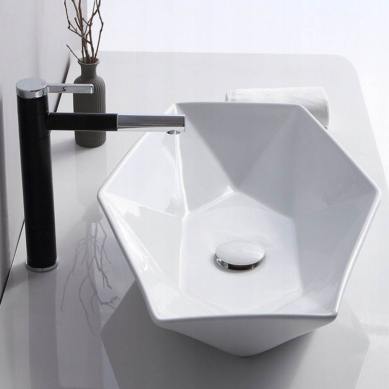 Poze Lavoar Vegas alb ceramica sanitara - 57 cm