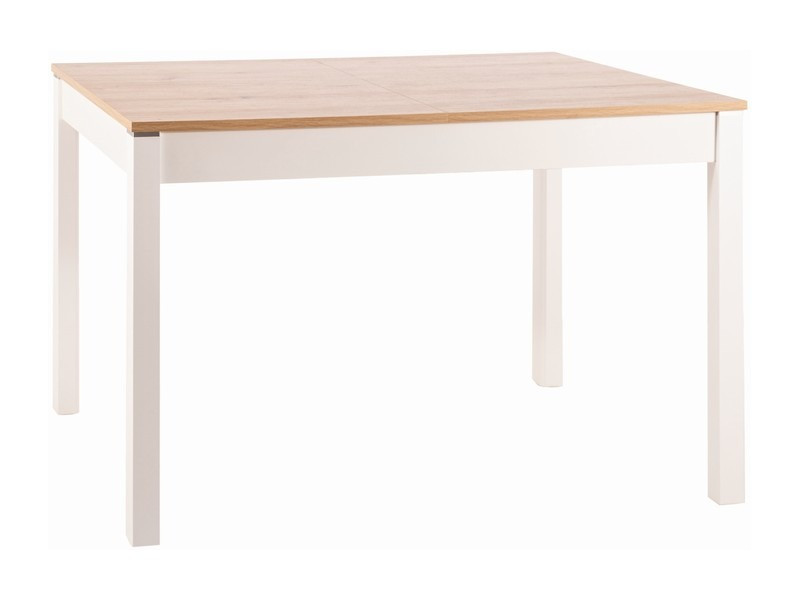Masa extensibila matteo stejar artizan/alb mat - l80xh76xl118-158 cm