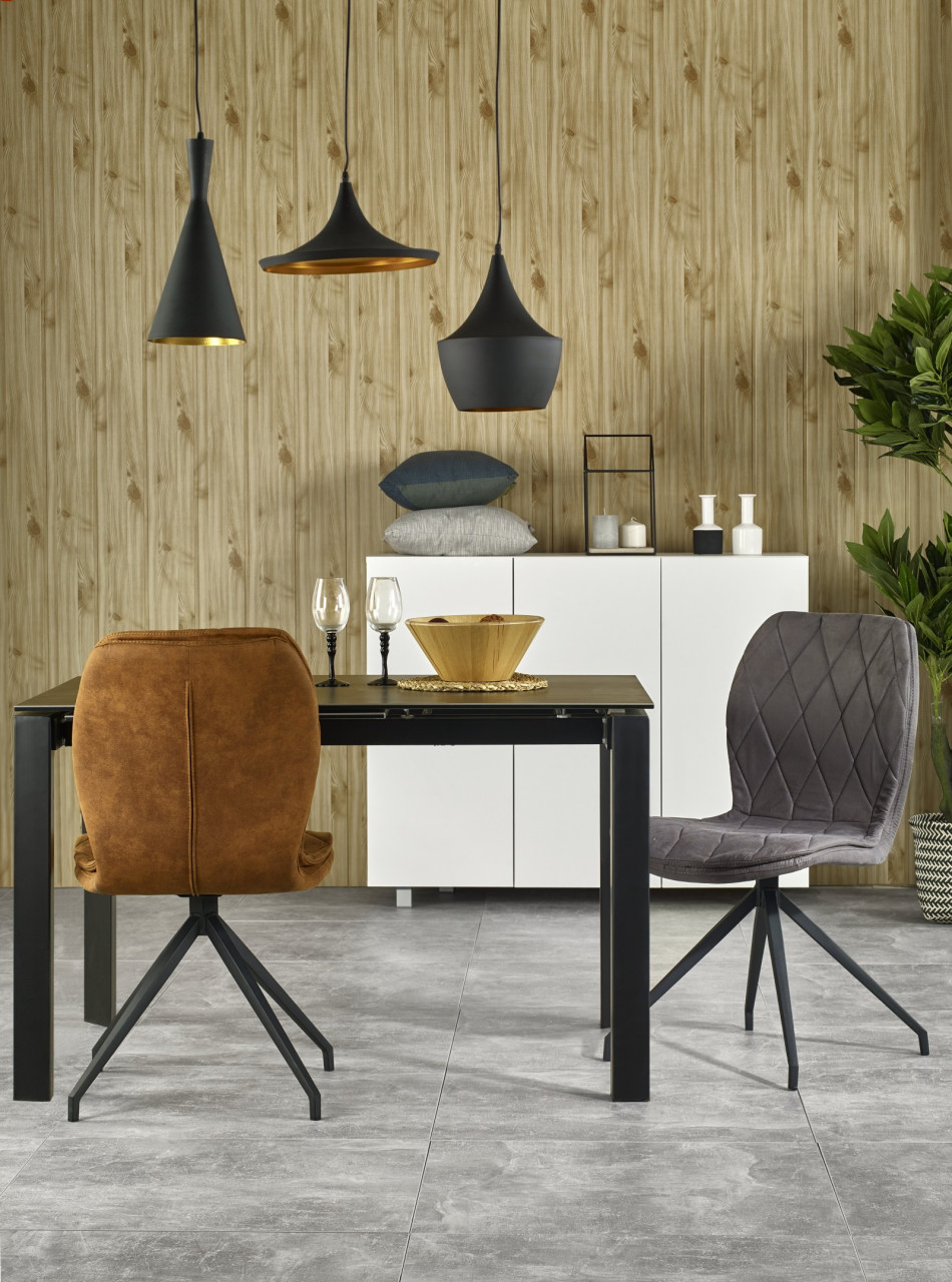 Poze Masa extensibila metal + ceramica Horizon - L 120-180 x l 85 x h 76 cm