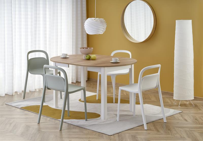 Masa extensibilă ringo stejar/alb – l102-142xl102xh76 cm
