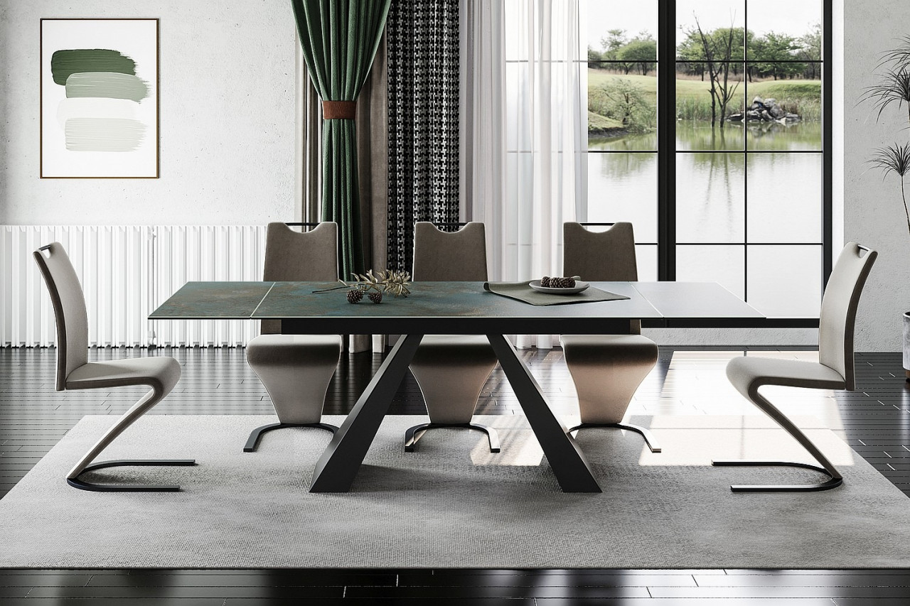 Poze Masa extensibila Salvadore Ceramic Ossido Turcoaz - L160-240 cm