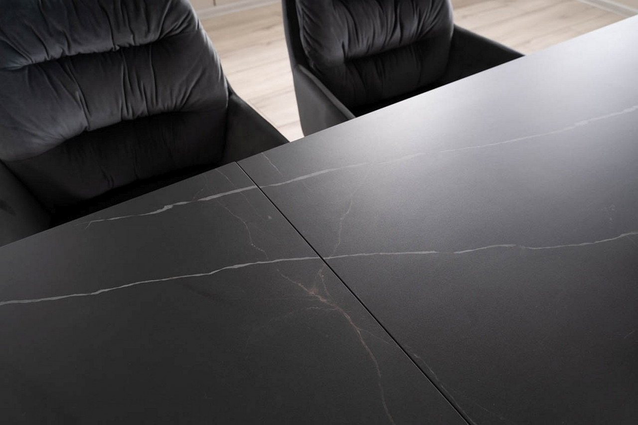 Poze Masa extensibila Salvadore Ceramic Sahara Negru - L160-240 cm