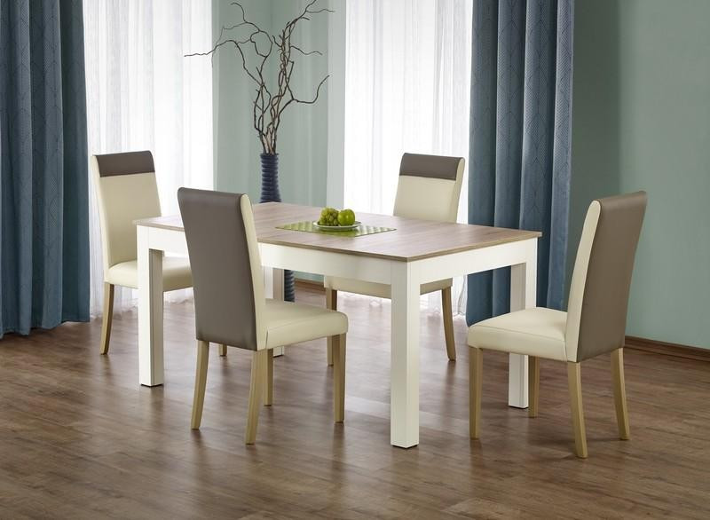 Poze Masa extensibila Seweryn stejar sonoma/alb - L160-300xl90xh76 cm