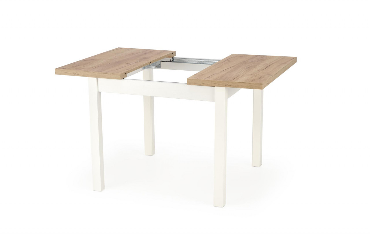 Poze Masa patrata Tiago extensibila L90-125 cm stejar craft/alb