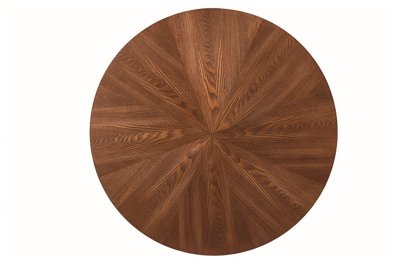 Poze Masa rotunda Amadeo nuc/negru mat - d100 x h76 cm