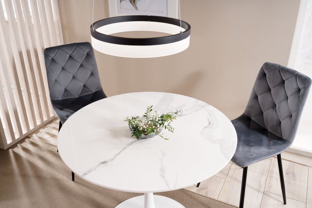 Poze Masa rotunda Espero alb/alb– ø90 / h75 cm