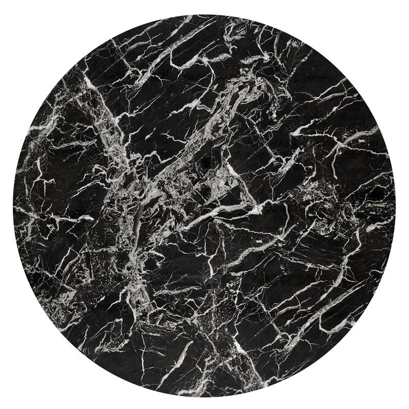 Poze Masa rotunda Raymond 2 marmura neagra - d100 x h73 cm