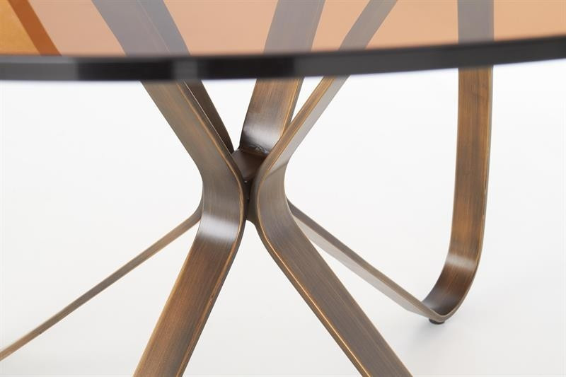 Poze Masa sticla + metal Lungo - d 120 x h 76 cm