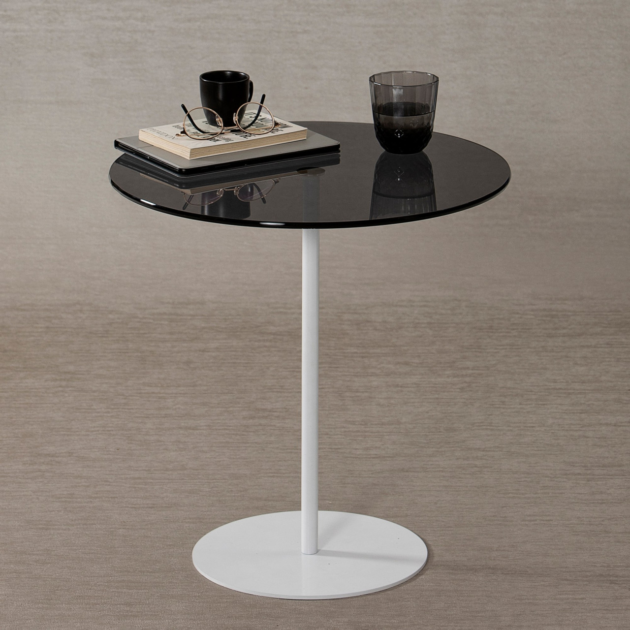Poze Masuta de cafea Chill-Out alb / fumuriu