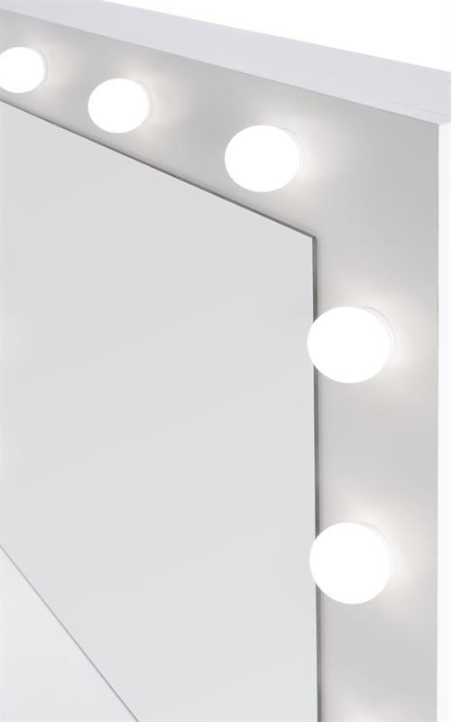 Poze Masuta de toaleta Hollywood alb - H140 cm
