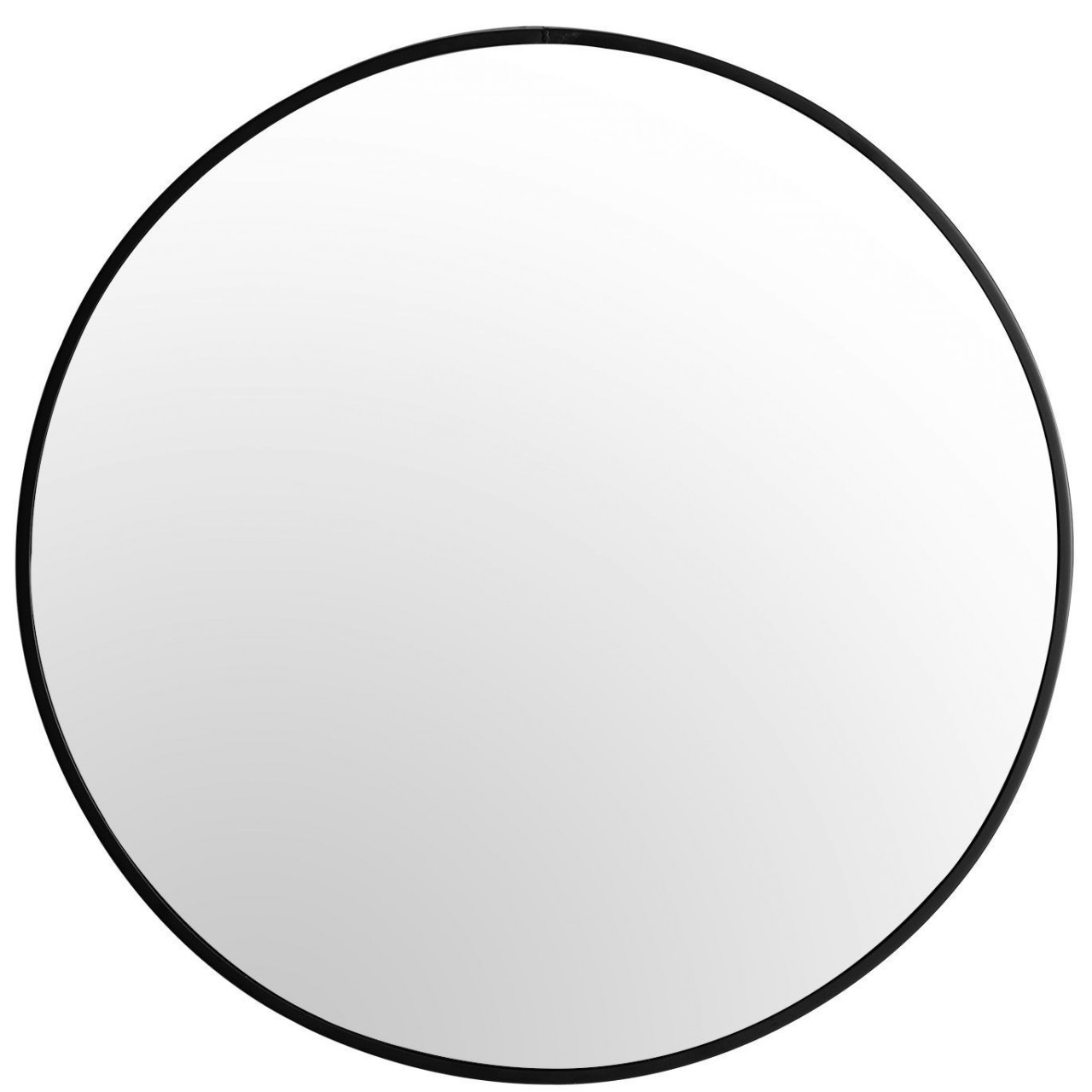 Poze Oglinda rotunda 80 cm Cadru Loft modern subtire