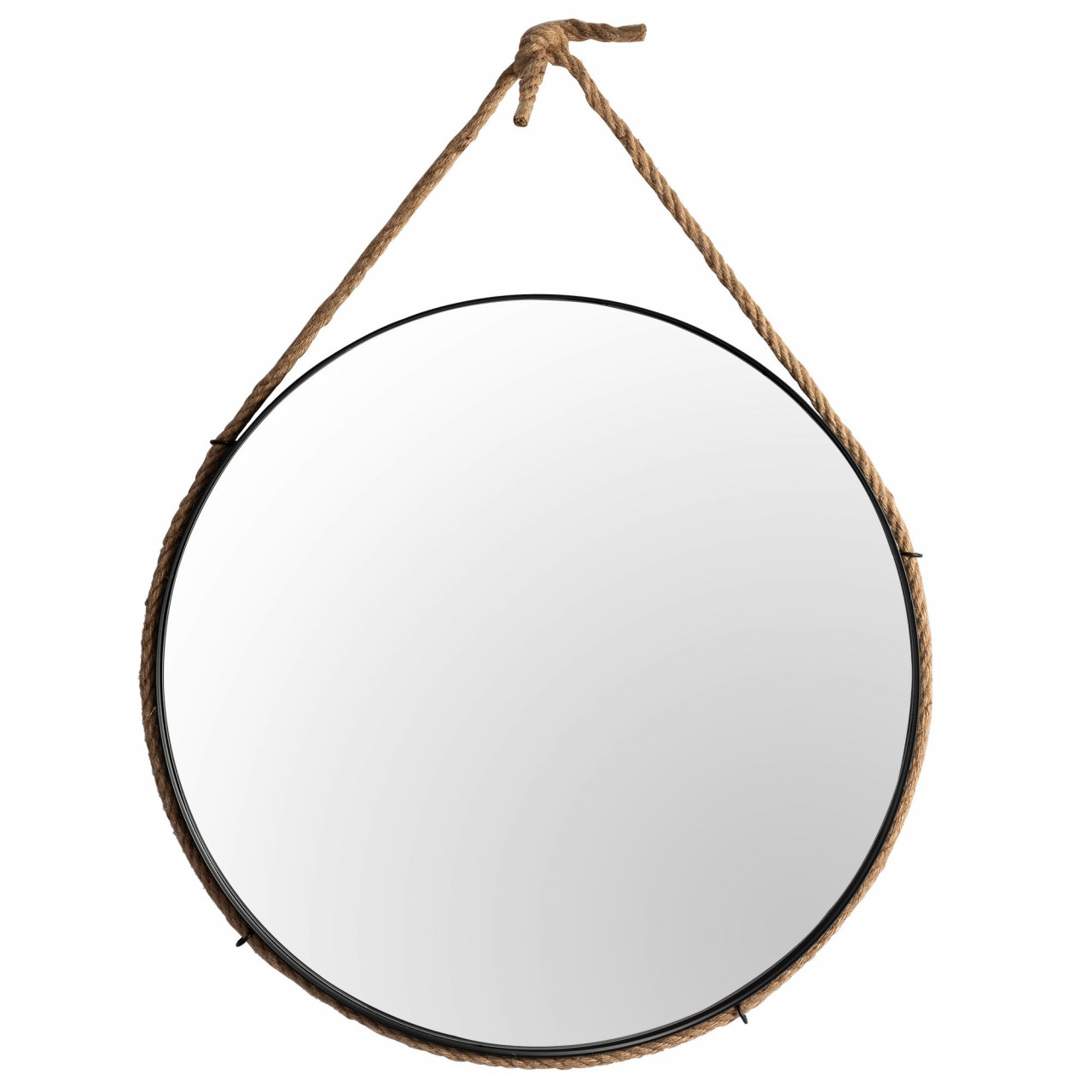 Poze Oglinda rotunda Loft 60 cm neagra MSJ-60B