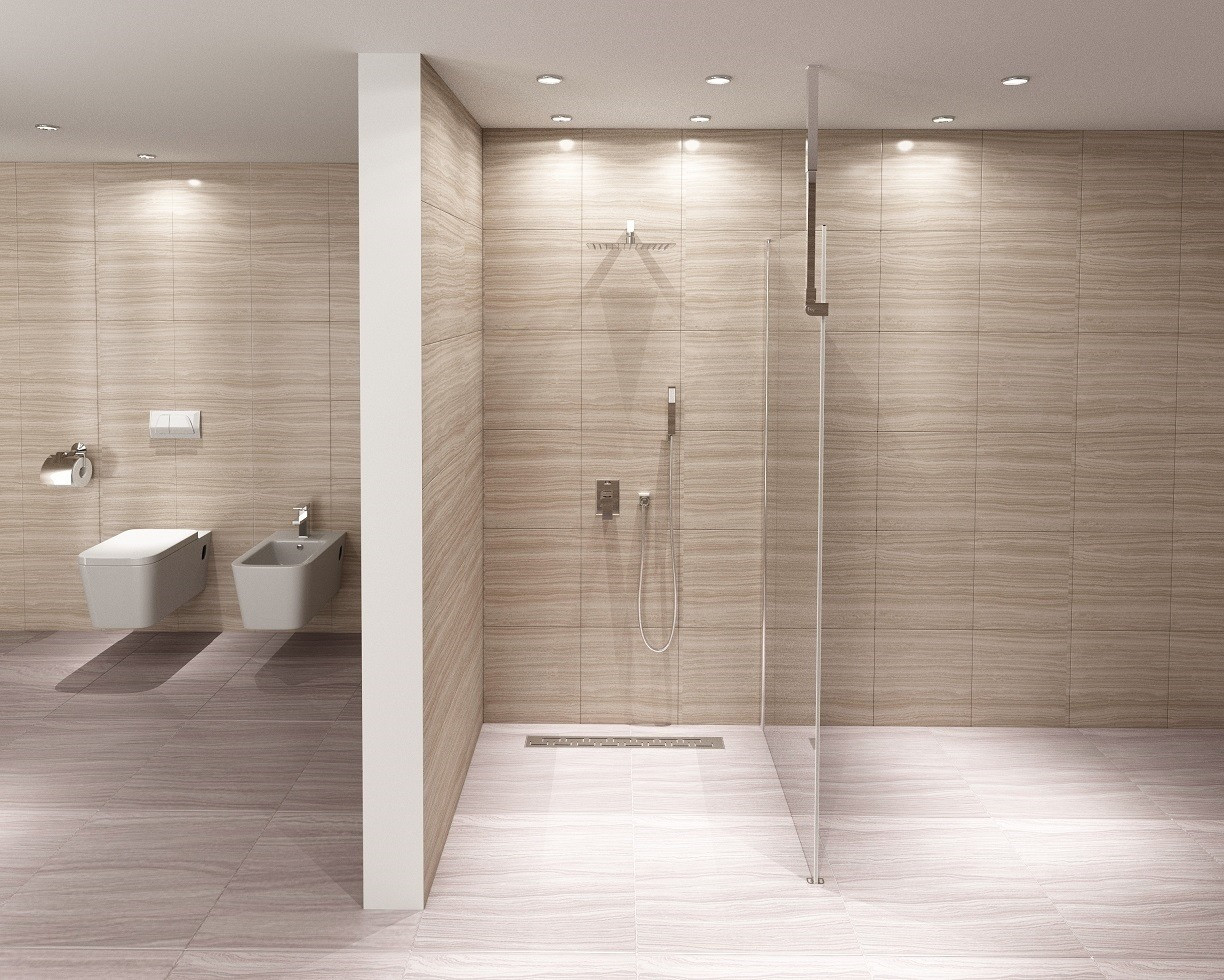 Poze Paravan dus walk-in Aero - 90x195 cm