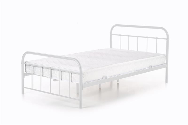 Poze Pat metalic Linda alb – 90 x 200 cm