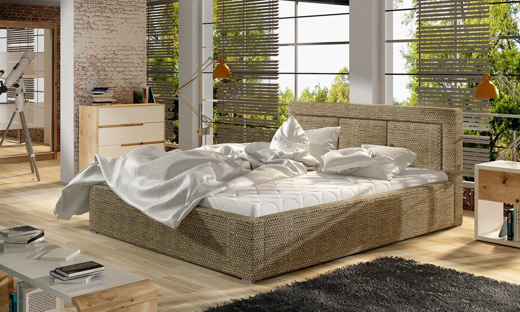 Poze Pat tapitat Belluno – 140/200, L223 x l140 x h93 cm
