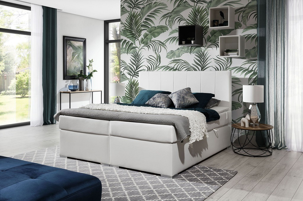 Pat tapitat boxspring bolero – 140/200 cm