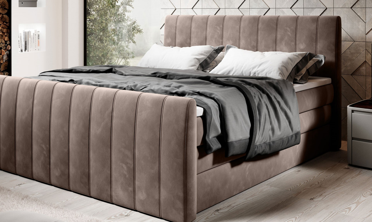 Poze Pat tapitat boxspring Carina 180x200 cm