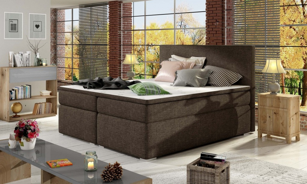 Poze Pat tapitat boxspring Divalo – 160/200 cm