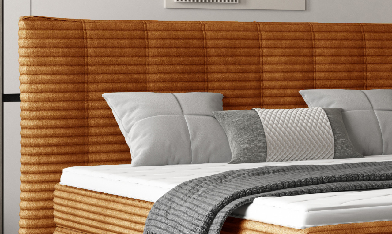 Poze Pat tapitat boxspring Lucy 160x200 cm