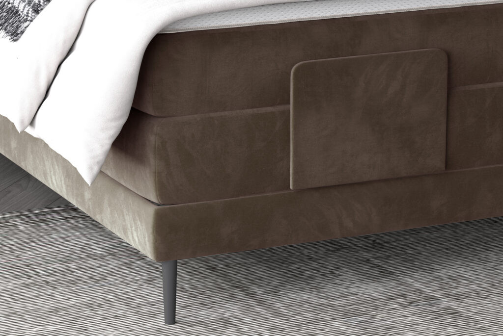 Poze Pat tapitat boxspring Noel 140x200 cm