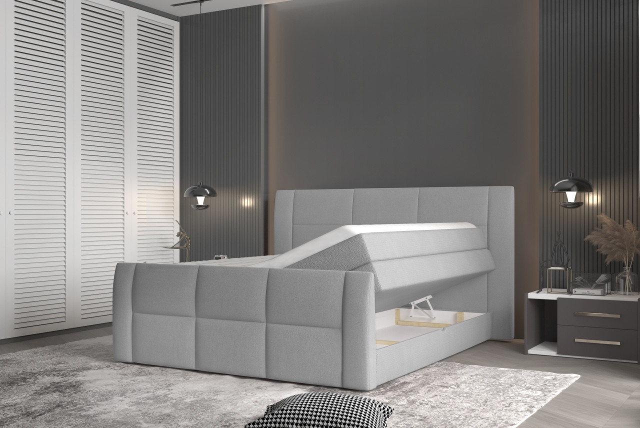 Poze Pat tapitat boxspring Stella 180x200 cm