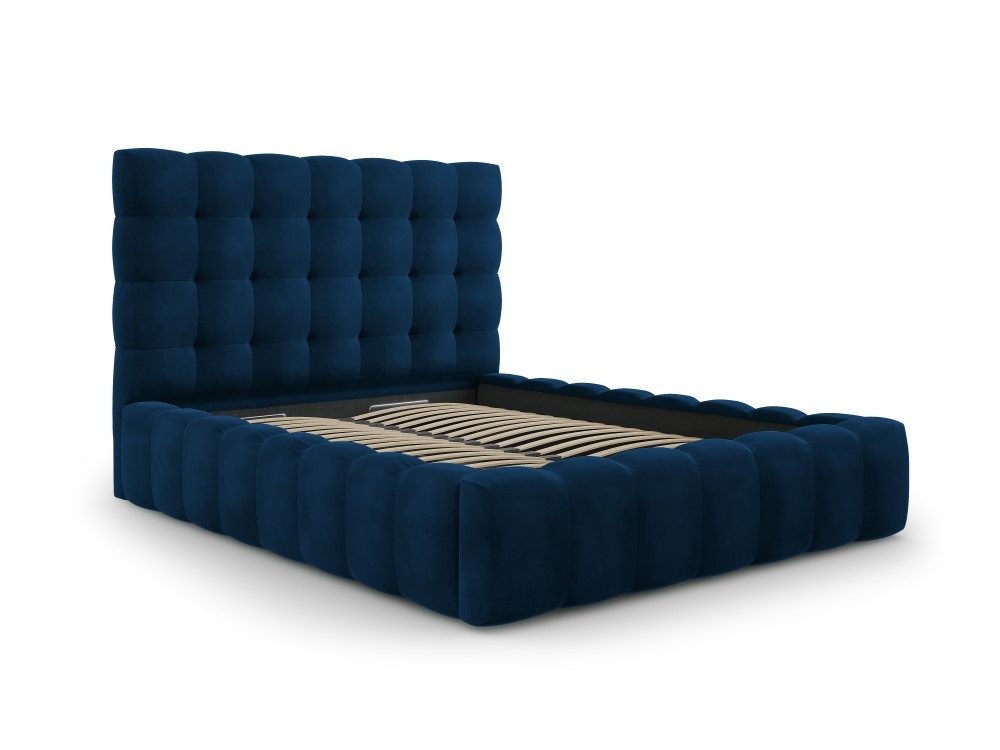 Poze Pat tapitat catifea Bali – 200×200 cm