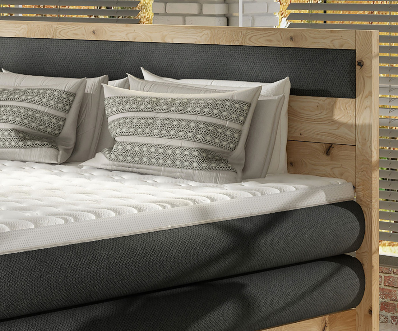 Poze Pat tip boxspring Diori 160x200 cm