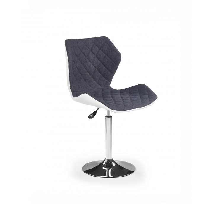 Scaun bar matrix 2 alb/gri