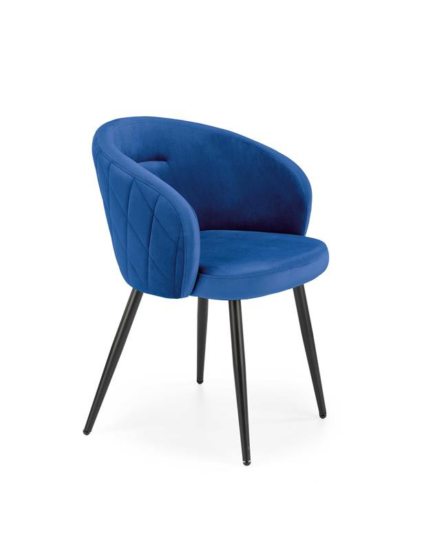 Poze Scaun catifea K430 Bleumarin – H77 cm