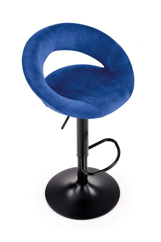 Poze Scaun de bar H-102 velvet bleumarin