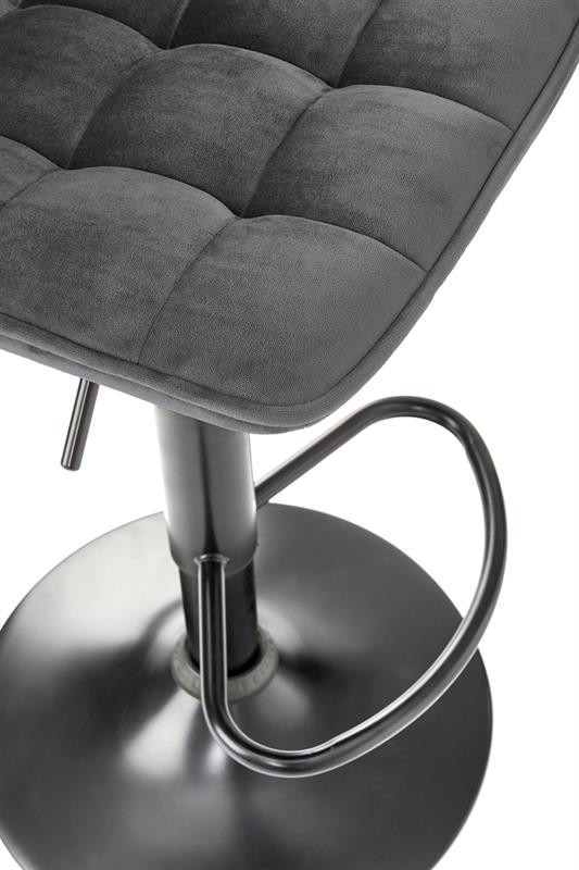 Poze Scaun de bar H-95 velvet gri