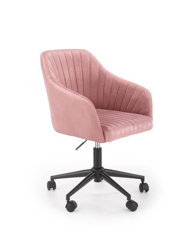 Poze Scaun de birou Fresco Velvet Roz – H89 cm