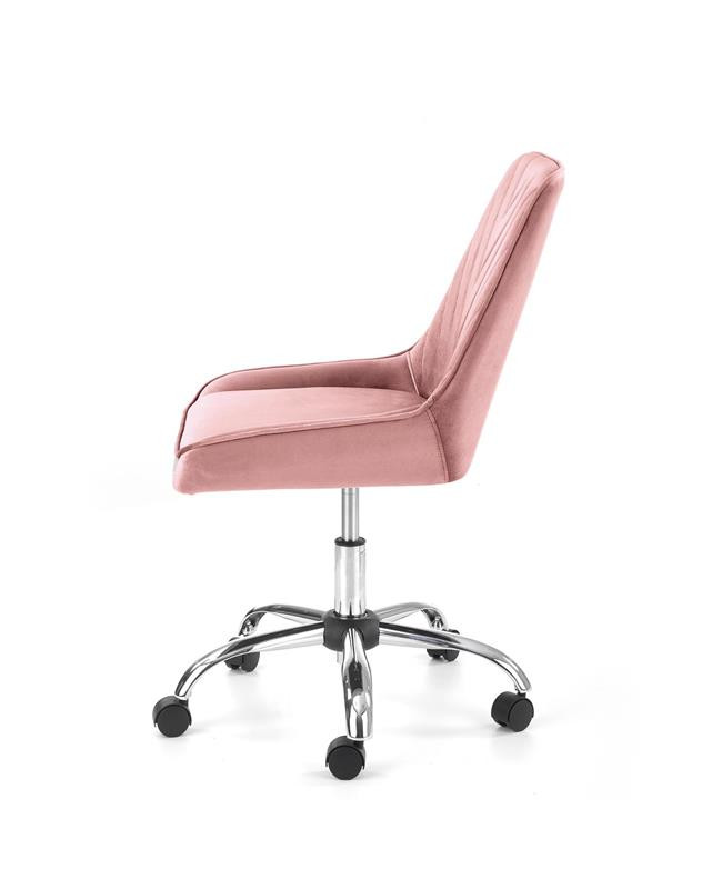 Poze Scaun de birou Rico Velvet roz – H91 cm