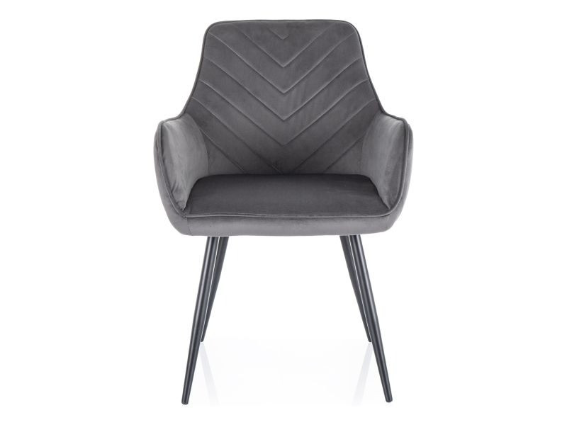 Poze Scaun Fig velvet gri Blu14