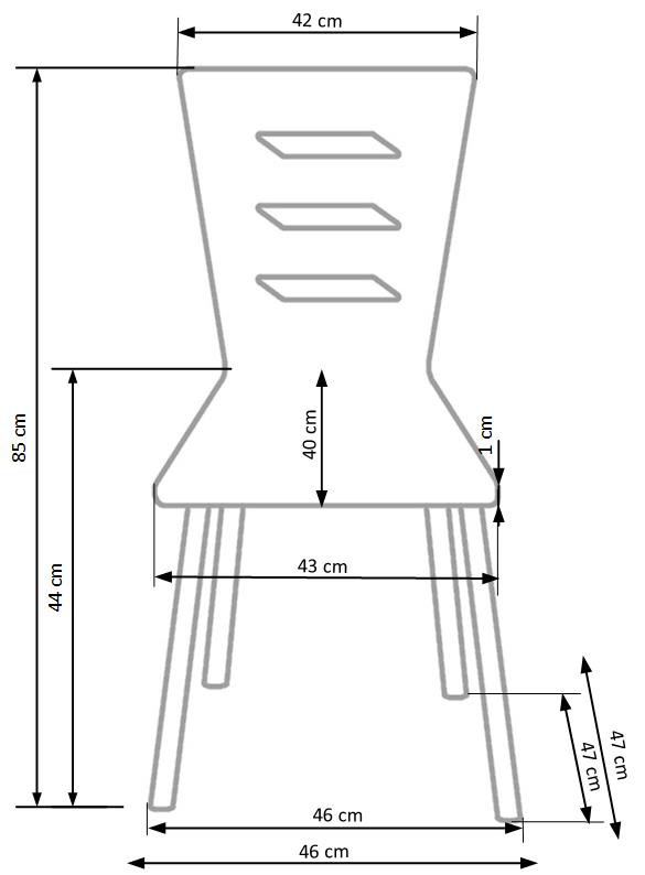 Poze Scaun K155 alb