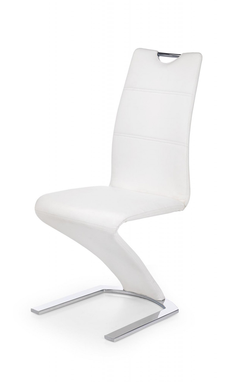 Poze Scaun K188 piele ecologica alb
