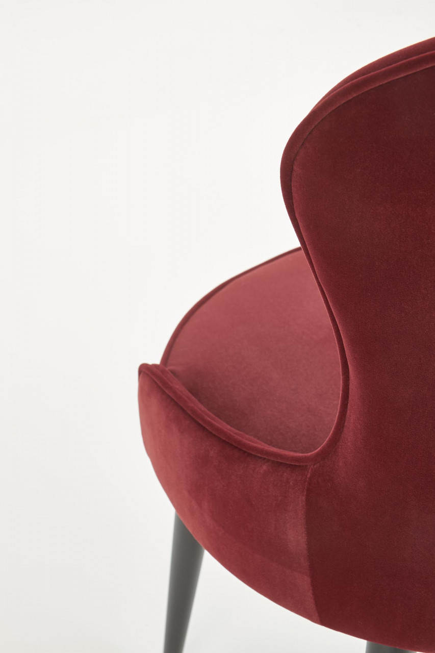 Poze Scaun K366 velvet rosu inchis