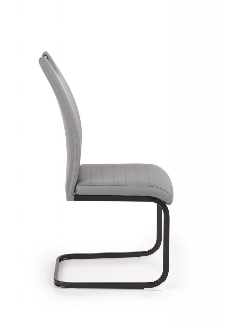 Poze Scaun K371 piele ecologica gri