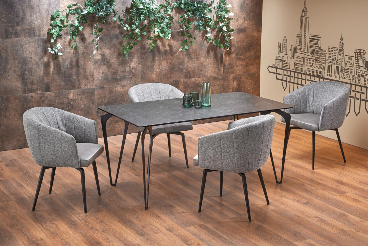 Poze Scaun K378 material gri