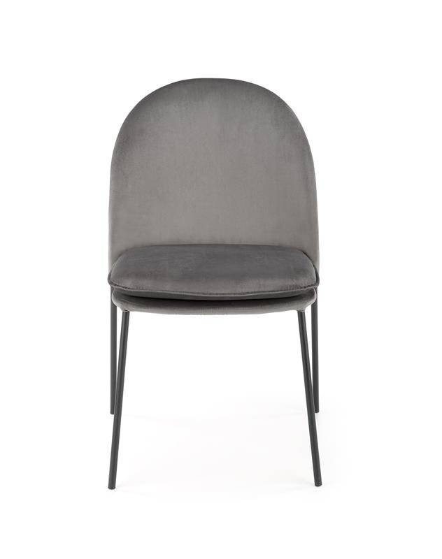 Poze Scaun K443 Velvet Gri – l50 x A58 x H84 cm