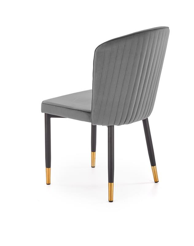 Poze Scaun K446 Velvet Gri – l51 x A55 x h86 cm