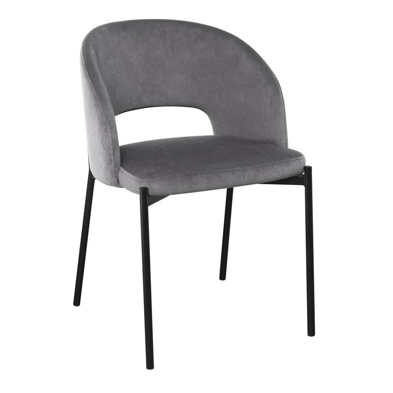 Poze Scaun K455 Velvet Gri – H77