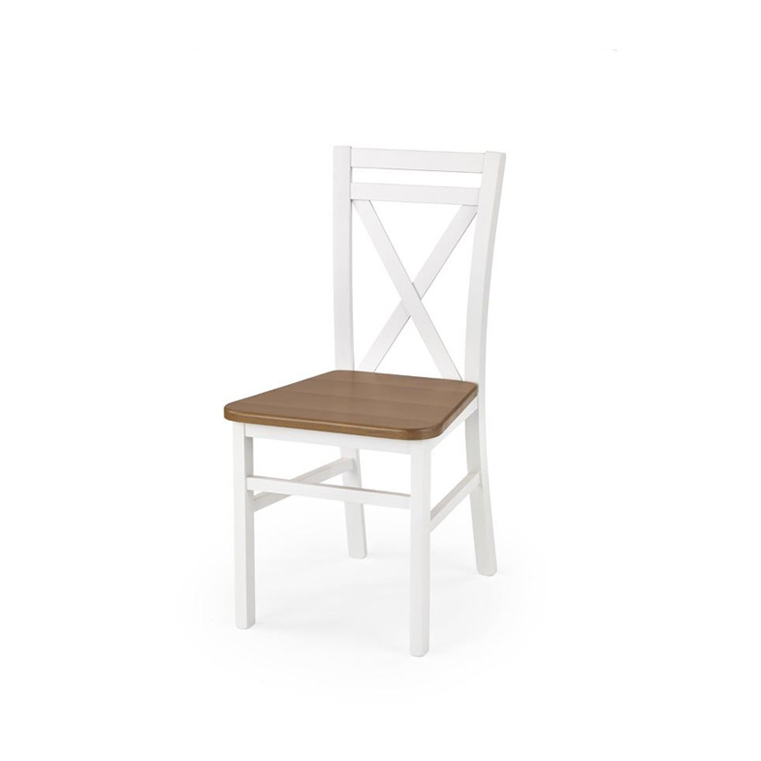 Scaun lemn + mdf dariusz2 alb-arin - h 90 cm