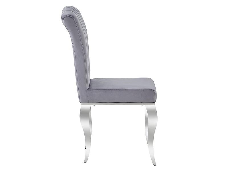 Poze Scaun Prince velvet gri - H100 cm