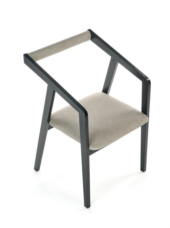 Poze Scaun tapitat Azul Gri - Negru - H 79cm