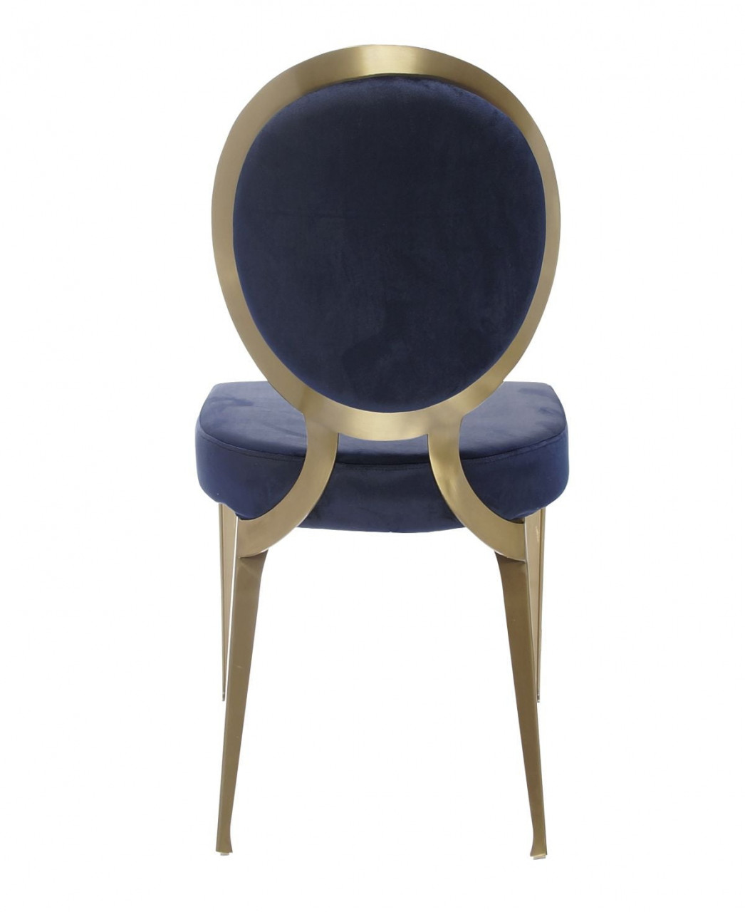 Poze Scaun tapitat Cassari bleumarin/gold – H89 cm