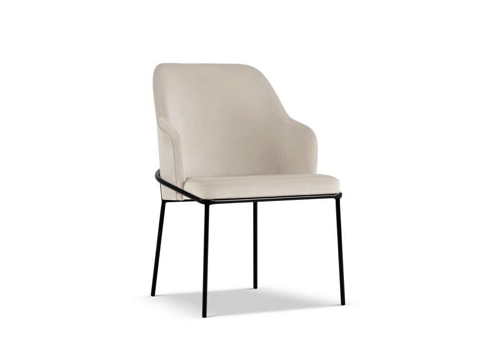 Poze Scaun tapitat cu catifea Sandrine - H84 cm