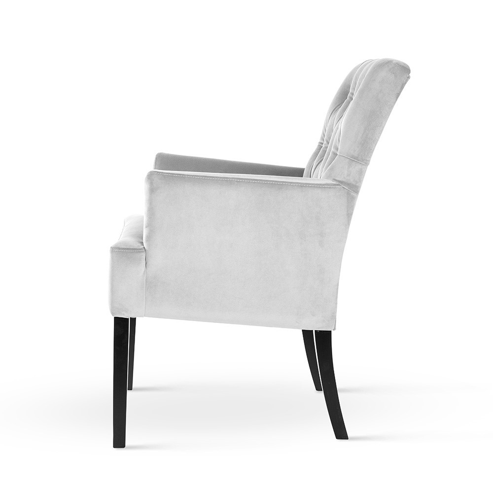 Poze Scaun tapitat Gala Glam cu cotiera H94 cm