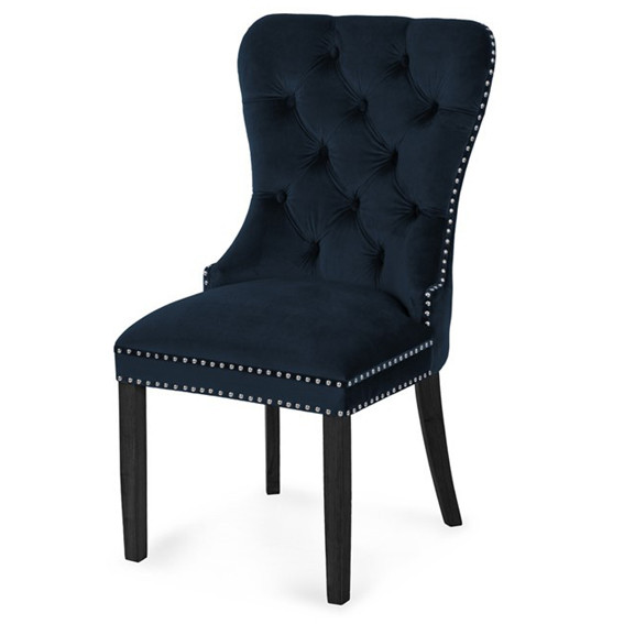 Poze Scaun tapitat Madame negru-grafit - H 101 cm