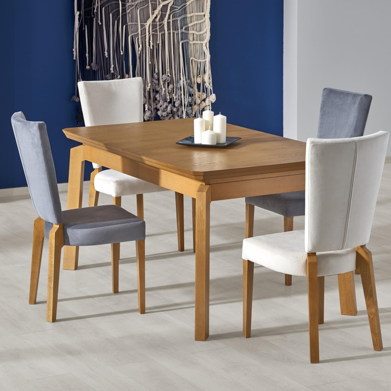 Poze Scaun textil Rois gri - H 94 cm